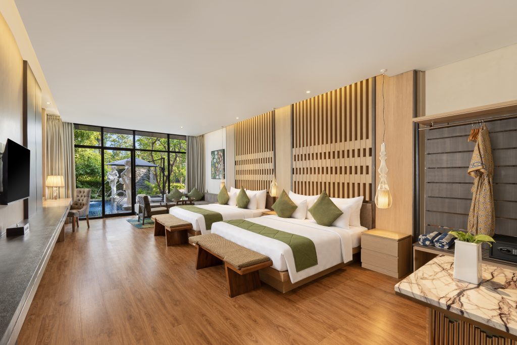 Pool villa with direct pool access at Wyndham Garden Yogyakarta